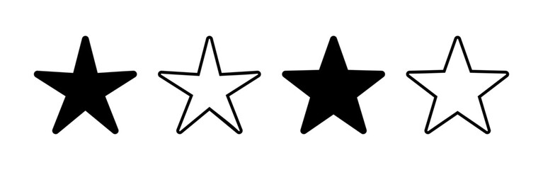 Star Icon vector for web and mobile app. rating sign and symbol. favourite star icon