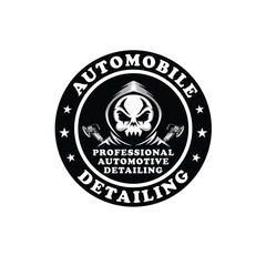 Auto detailing anonymous hacker hoodie vector esports logo
