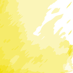 Abstract Background texture of brush stroke in trendy summer yellow sand shades in watercolor manner