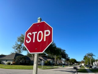 Stop Sign Blue Sky