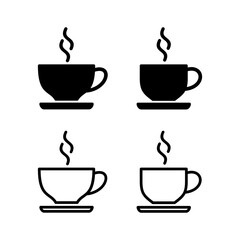 coffee cup icon vector illustration. cup a coffee sign and symbol