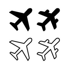 Plane icon vector illustration. Airplane sign and symbol. Flight transport symbol. Travel sign. aeroplane