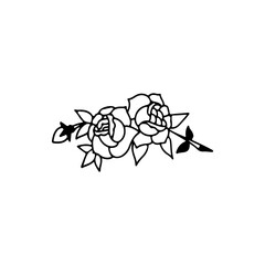vector illustration of a rose flower