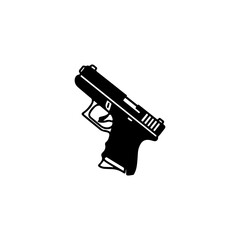 vector illustration of a firearm - obrazy, fototapety, plakaty