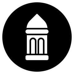 Obraz premium lantern glyph icon