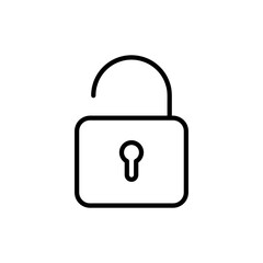 Unlock vector icon, lock symbol. vector illustration for web site or mobile app.eps