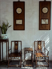 chair in a room, Su Zhou Garden