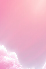 Fototapeta premium pink sky with clouds, AI Generative