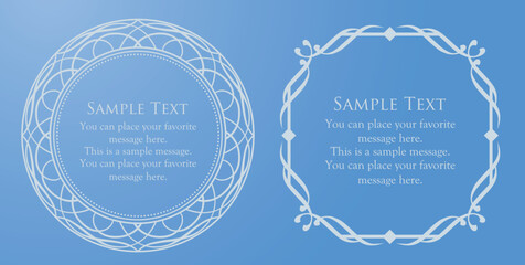 Elegant wedding card material collection inspired by summer