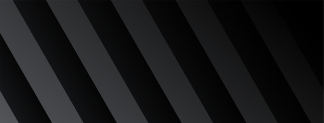 Obraz premium Premium abstract background in minimalist black with fancy dark geometric elements.