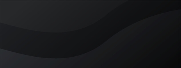 Premium abstract background in minimalist black with fancy dark geometric elements.