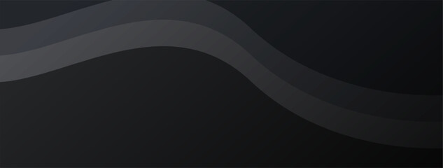 Premium abstract background in minimalist black with fancy dark geometric elements.