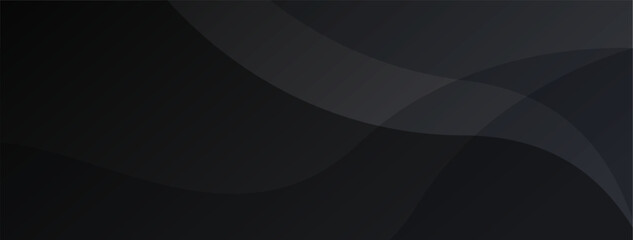 Premium abstract background in minimalist black with fancy dark geometric elements.