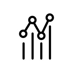 statistics vector icon, chart symbol.flat vector illustration for web site or mobile app.eps
