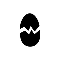 Broken egg vector icon, breakfast symbol. illustration for web site or mobile app.eps