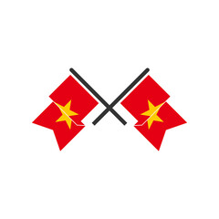Vietnam flags icon set, Vietnam independence day icon set vector sign symbol