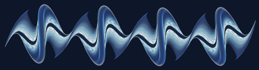 Spiral in digital shape decorative illustration