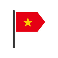 Vietnam flags icon set, Vietnam independence day icon set vector sign symbol