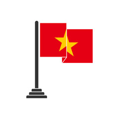 Vietnam flags icon set, Vietnam independence day icon set vector sign symbol