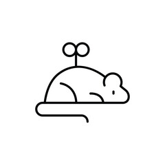 mouse toy icon. outline icon