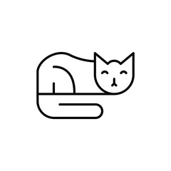 cat icon. outline icon
