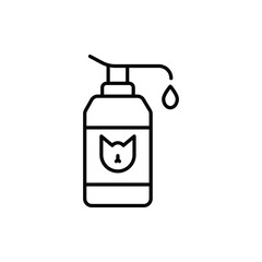 shampoo icon. outline icon