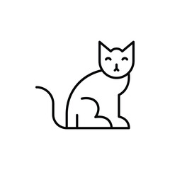 cat icon. outline icon