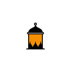 Lantern icon,ramadan kareem icon vector logo design template