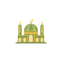 Mosque Islamic Icon Ilustration logo