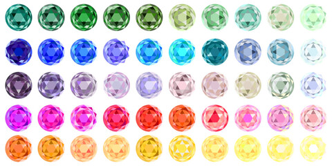 Fototapeta na wymiar Gems set for game design. Diamond, brilliant gem. Vector illustration.