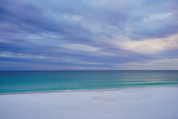 beautiful Destin beach and the Gulf of Mexico in Destin, Florida	