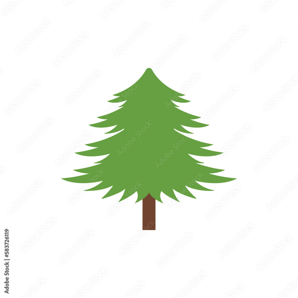 Canvas Prints pine tree logo design vector