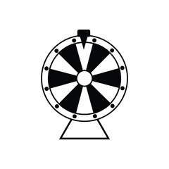 spin wheel icon vector