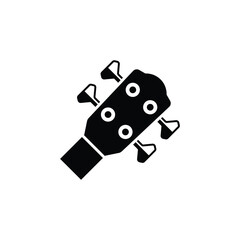 bass guitar logo icon design vector