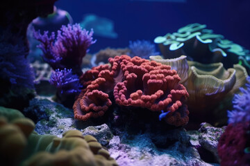 Closeup Coral made with generative ai