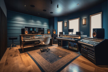Music Studio made with generative ai
