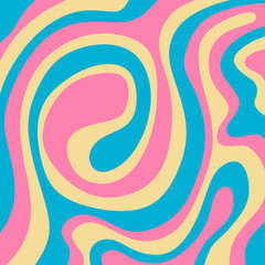Abstract background with colorful spiral wavy lines pattern