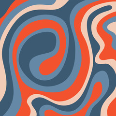 Abstract background with colorful spiral wavy lines pattern