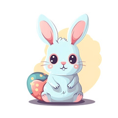 easter bunny in basket