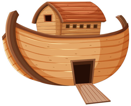 recommend clip art: Noah's Ark without Animals Vector