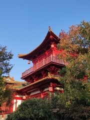 Fototapeta premium Oriental SaltLake Resort Salt storage is a salt-themed exhibition hall integrating religious belief, geographical salt culture, salt technology, salt custom, salt landscape dance performance, mineral 