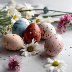 easter eggs & spring flowers