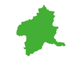 日本の群馬県の形