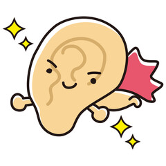 耳のヒーローキャラクター