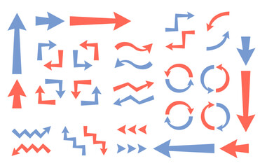 2色の矢印のセット