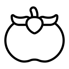 persimmon line icon