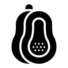 papaya glyph icon