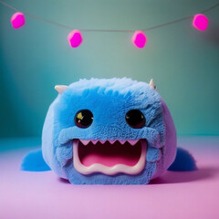 many monsters, doodle art style, colorful, funny, realistic, Generative AI