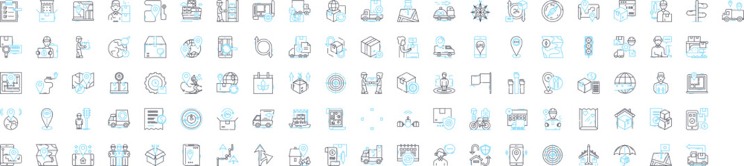 Fototapeta na wymiar Map location vector line icons set. Map, Location, Coordinates, Geography, Track, Find, Position illustration outline concept symbols and signs