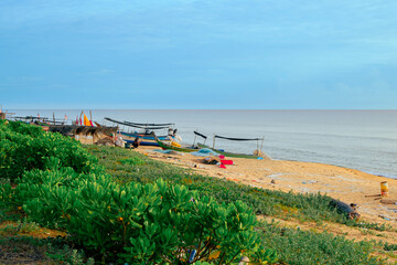 Coastal scenery in Jambu Bongkok, Marang, Terengganu, Malaysia.